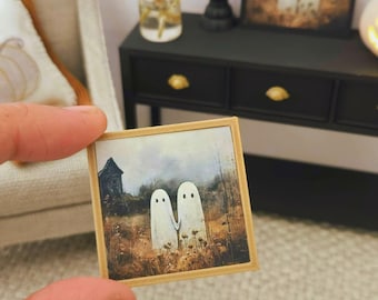 Miniature Dollhouse Child Ghost Wall Art