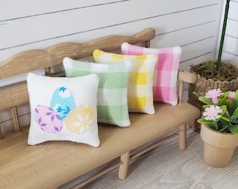 Miniature Dollhouse Decorative Easter Throw Pillow