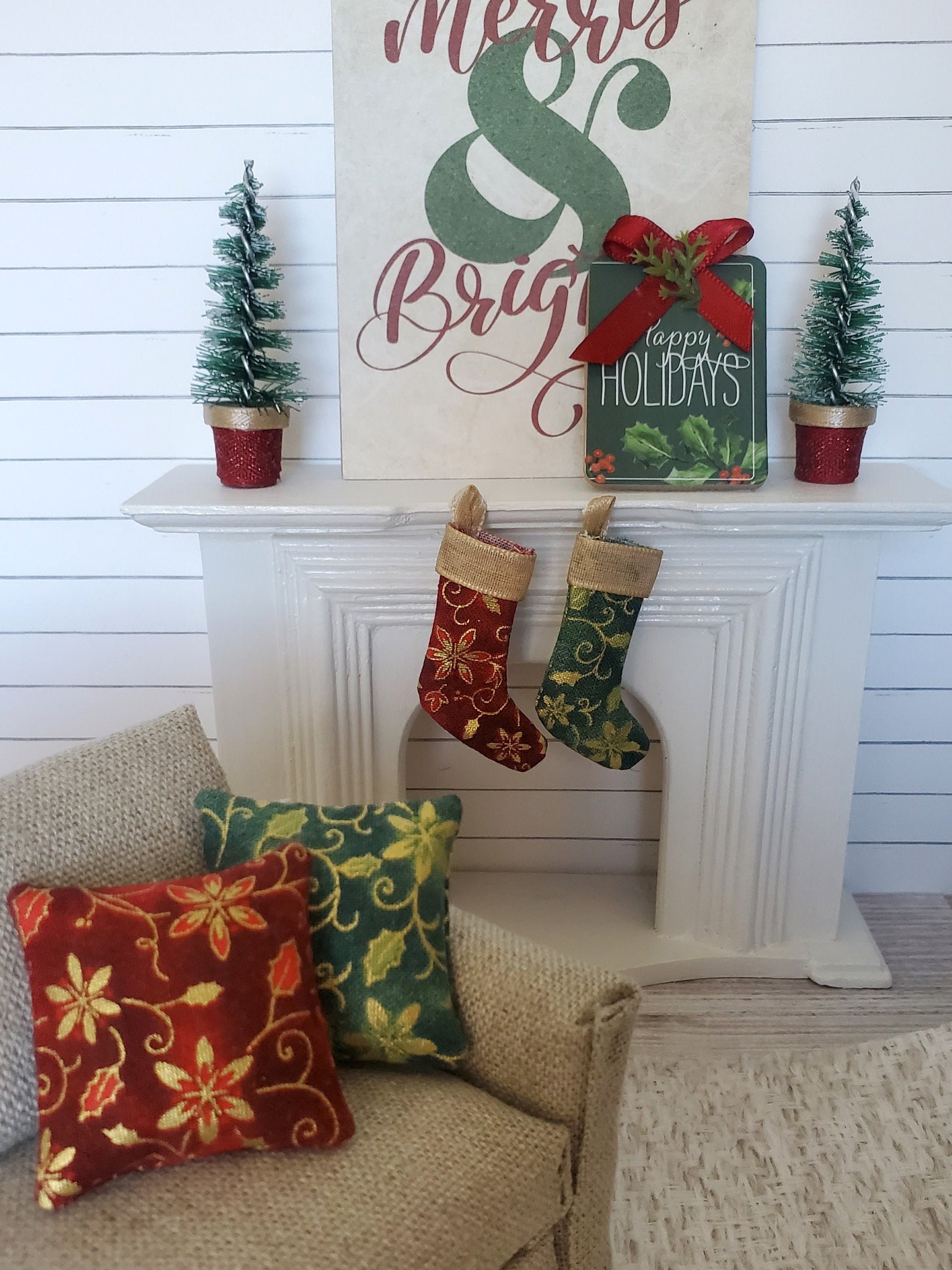 Miniature Dollhouse Christmas Decor Etsy