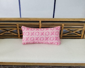 Miniature Dollhouse Valentine's Day Throw Pillow