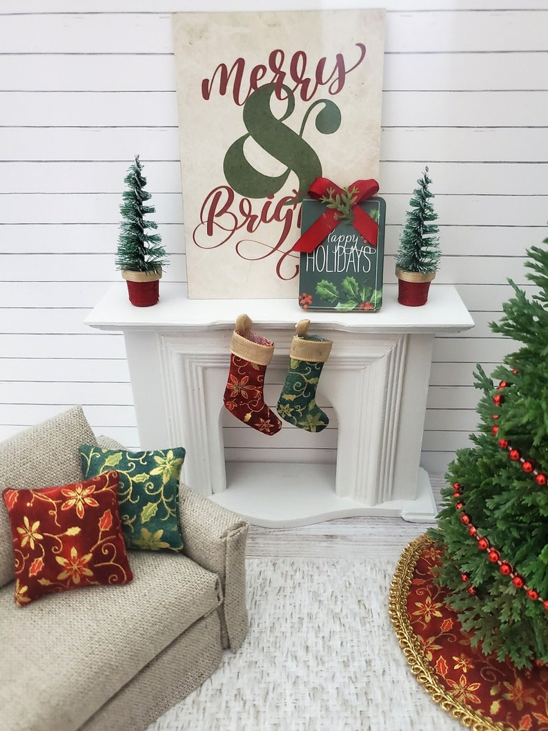 Miniature Dollhouse Christmas Decor Etsy