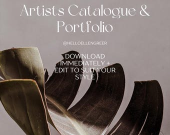 Artist Portfolio Template: Creative Business Catalogue (Digital Download)