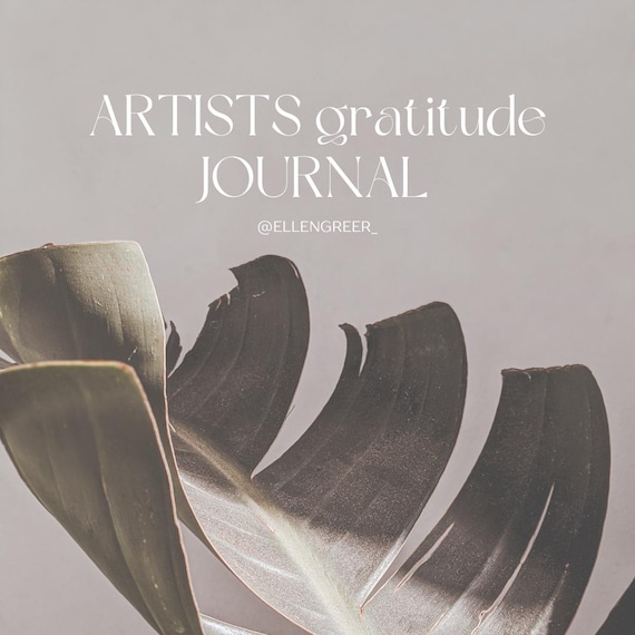 Artist Gratitude Journal: Minimalist Daily Creative Mindfulness - 33 Page