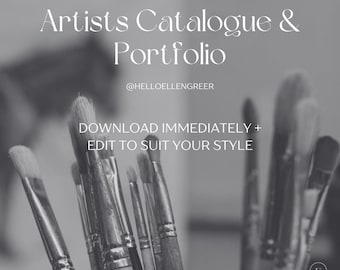 Artist Portfolio Template: Custom Design Layout (Digital Download)