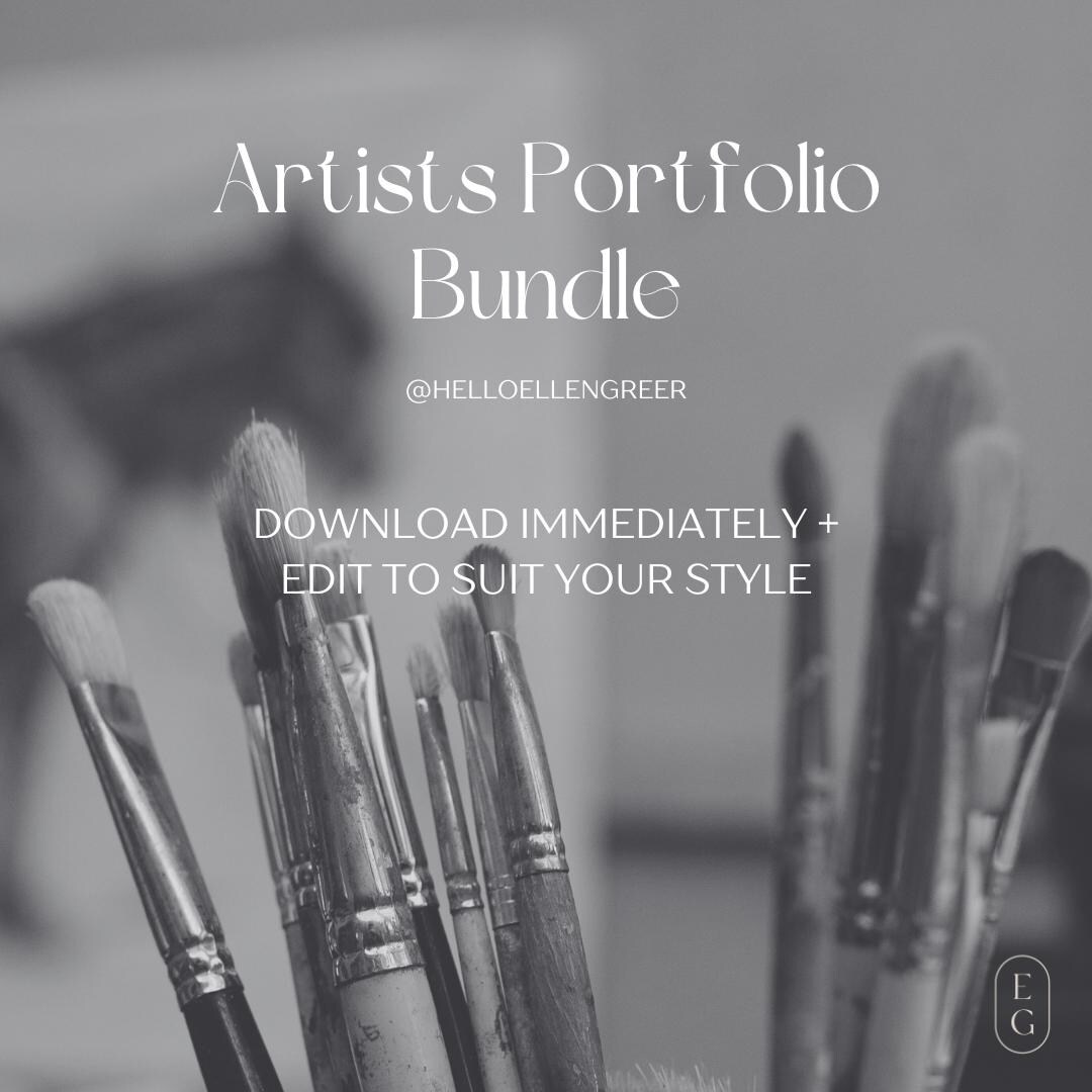Artist Portfolio Template Library: Creative Business Branding (digital ...