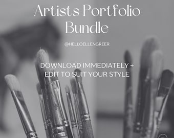 Artist Portfolio Template Library: Creative Business Branding (Digital Download)