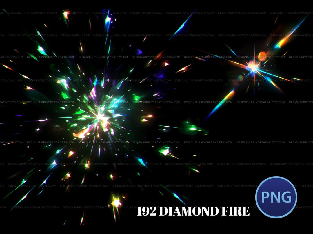 192 PNG Value Pack Diamond Fire Sparkle Light Colorful Vector Effect ...