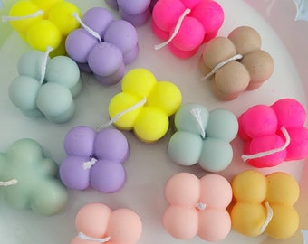 4 Mini Bubble Candle Set