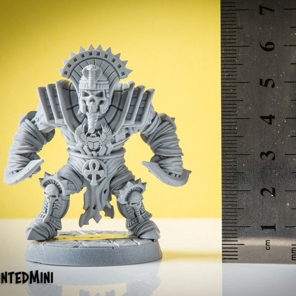 Mummy Pharao A - 3D Printed Miniature - Sci- Miniature - Tabletop Miniature D&D - RN Estudio