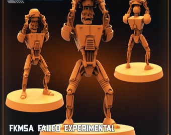 FKMSA Battle Droid -  Resin Miniature - Tabletop  miniature - Fantasy Miniature - 32mm - D&D -  Sci-fi Miniature- Papsikel
