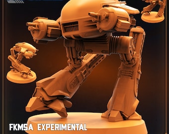 Serie FKMSA Battle Mech - Miniatura de resina - Miniatura de mesa - Miniatura de fantasía - 32 mm - D&D - Miniatura de ciencia ficción - Papsikel