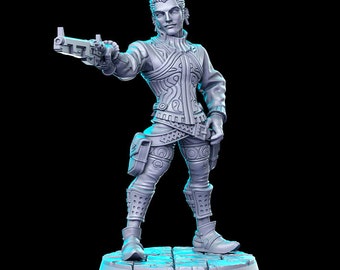 Balthier - 3D Printed Miniature - Fantasy Miniature - Tabletop Miniature - D&D - RN Estudio