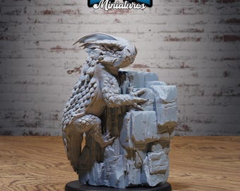 Giant Lizard -  32mm Fantasy Miniature - Tabletop -