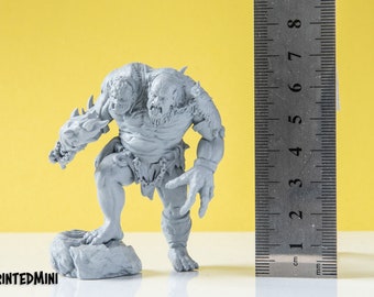 Ettin Miniature: 3D Printed Fantasy Tabletop RPG Model