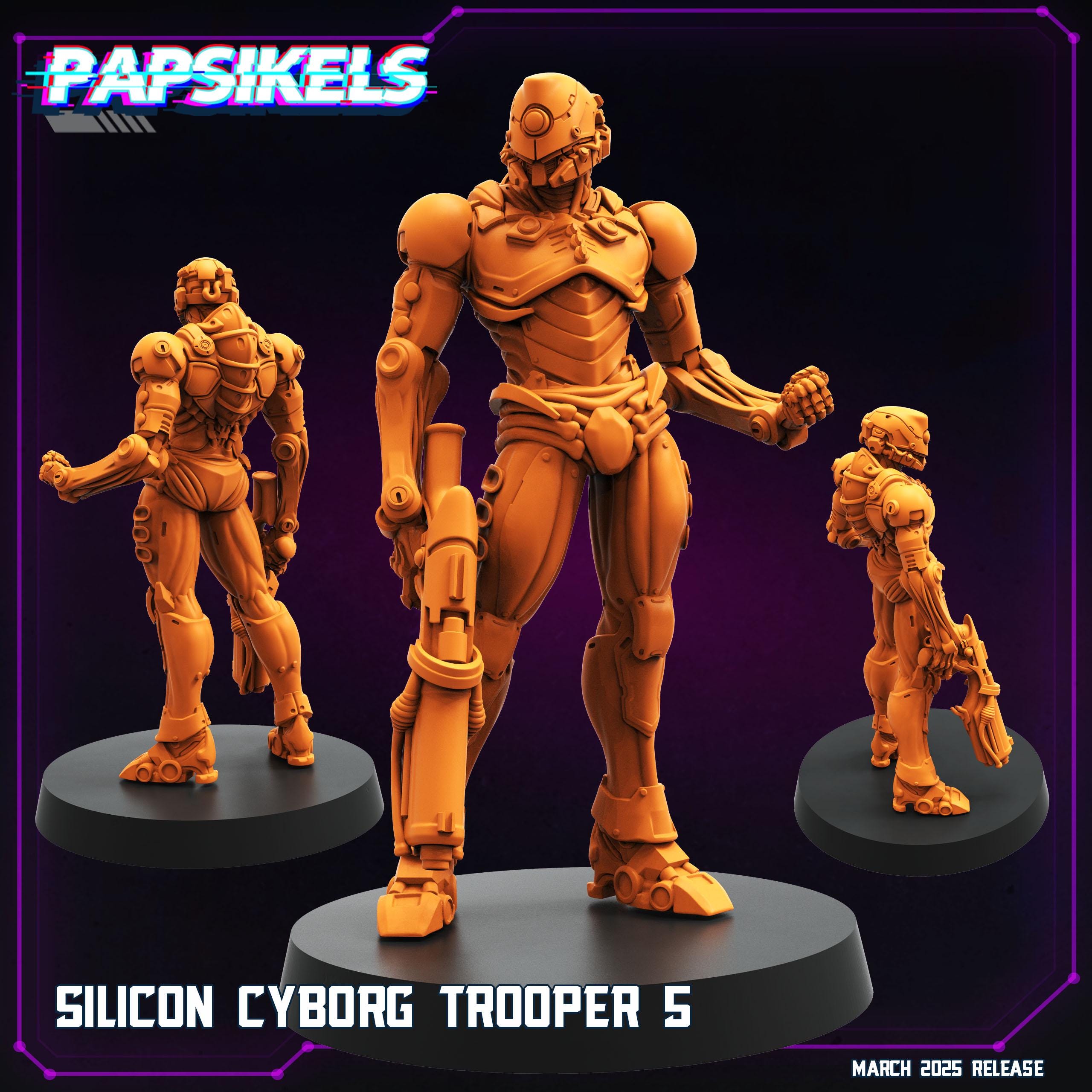 Silicon Cyborg Troopers - Resin Miniature - Tabletop Miniature ...