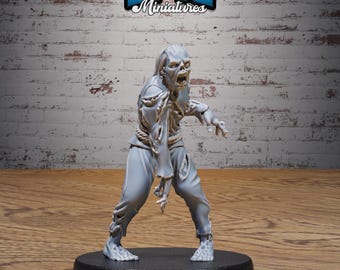 DnD Zombies -  Resin Miniature - Tabletop  miniature - Fantasy Miniature - 32mm - D&D -  Sci-fi Miniature