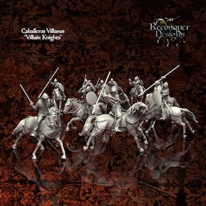 Villain Knights -  Resin Miniature - Tabletop  miniature - Medieval Miniature