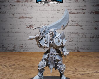 DnD Skeleton Heavy Gladiator -  Resin Miniature - Tabletop  miniature - Fantasy Miniature - 32mm - D&D -  Sci-fi Miniature