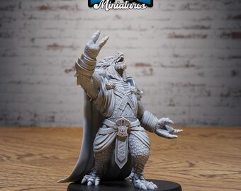 Dragonborn Mage -  32mm Fantasy Miniature - Tabletop -