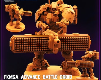 Sci-Fi-miniatuur hars: 32 mm D&D-miniatuur op tafelblad van Papsikel