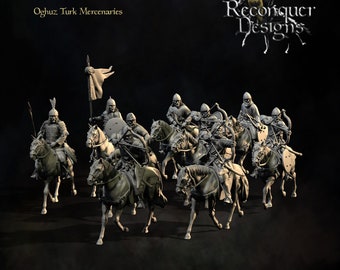Oghuzz Turk Söldner - Resin Miniatur - Tabletop Miniatur - Mittelalter Miniatur