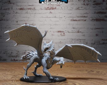 Armored Dragon -  32mm Fantasy Miniature - Tabletop -