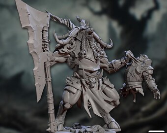 Bestlord Balzgor - 3D Printed Miniature - Fantasy Miniature -Tabletop  Miniature - Tabletop Miniature - D&D - Artisan Guild DnD