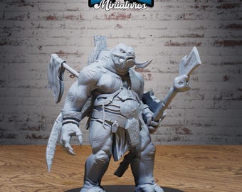 Tamed Trolled -  32mm Fantasy Miniature - Tabletop -