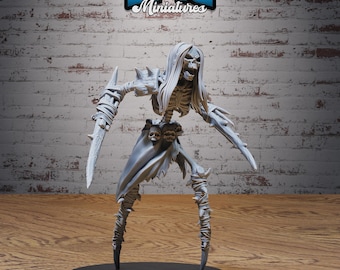DnD Bone abomination -  Resin Miniature - Tabletop  miniature - Fantasy Miniature - 32mm - D&D -  Sci-fi Miniature