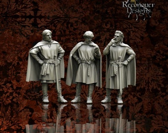 Zestaw Christian Noble - Miniatura żywiczna - Miniatura stołowa - Miniatura średniowieczna