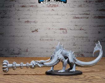 Emerald Guard Drake -  32mm Fantasy Miniature - Tabletop -