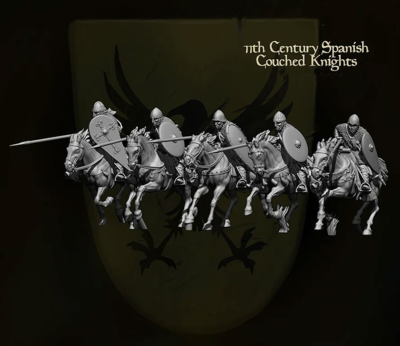 Spanish Couched Knights - Resin Miniature - Tabletop Miniature ...