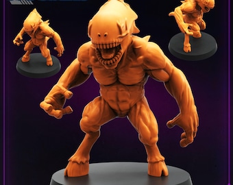Training Monsters  -  Resin Miniature - Tabletop  miniature - Fantasy Miniature - 32mm - D&D -  Sci-fi Miniature - Papsikel