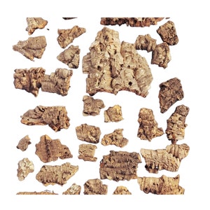 Virgin Cork Bark Bits 1-4 lbs - Micro Pieces - Air Plant - Orchid Mount