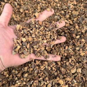 Cork Chips - Virgin Cork Bark Granules - Air Plants - Orchids - Cork Substrate -  Reptile Substrate - FREE SHIPPING