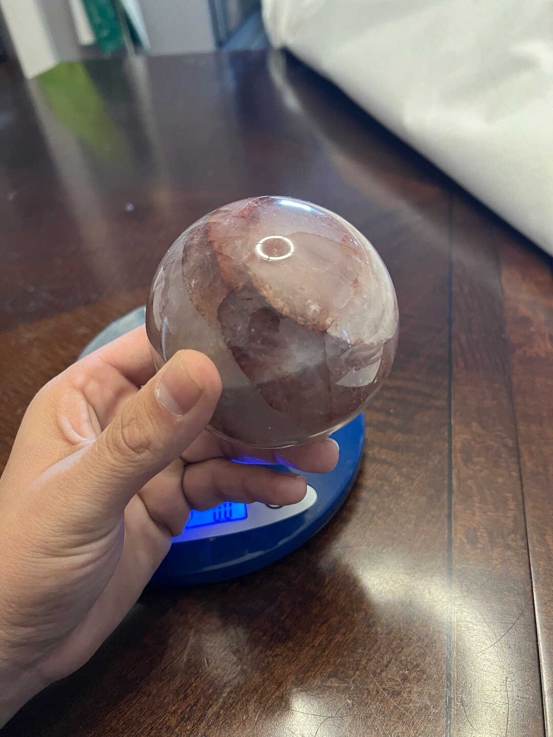 Large AAA Quality Sphere 10/10 Fire Quartz, Hematoid Quartz Natural ...