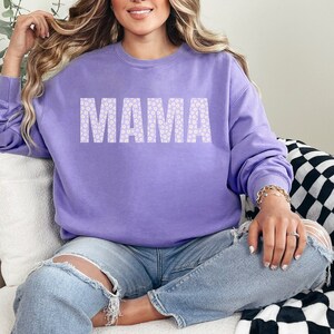 Trendy Floral Mama Sweatshirt | Gift for New Mom | Pregnancy Reveal Apparel