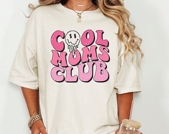Cool Moms Club Tee | Mom T-shirt | Comfort Colors | Gift for New Mom | Cute Mom's Shirt