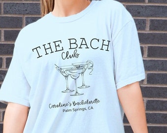 The Bach Club Custom Bachelorette Shirts | Custom Bachelorette Party Shirts | Social Club Luxury Bachelorette Party Gift Shirts