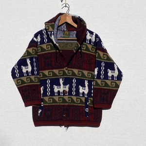 90s Alpaca Wool Hooded Cardigan. Women&#39;s XS/S