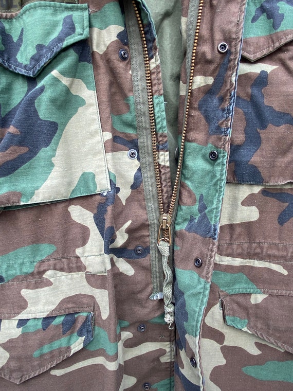 Cold-Weather M-65 Vintage Field Jacket  - Woodlan… - image 6