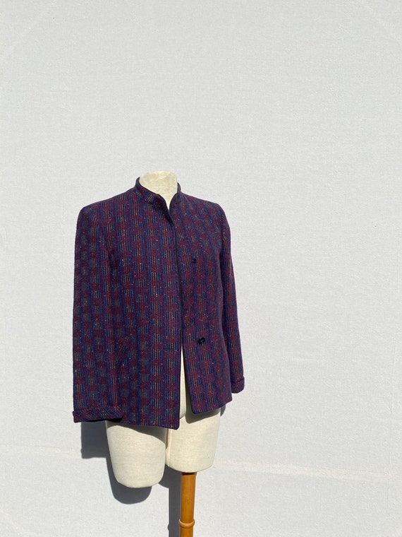 80s Wool Evan Picone Jacket. Multicolor. Women's … - image 2
