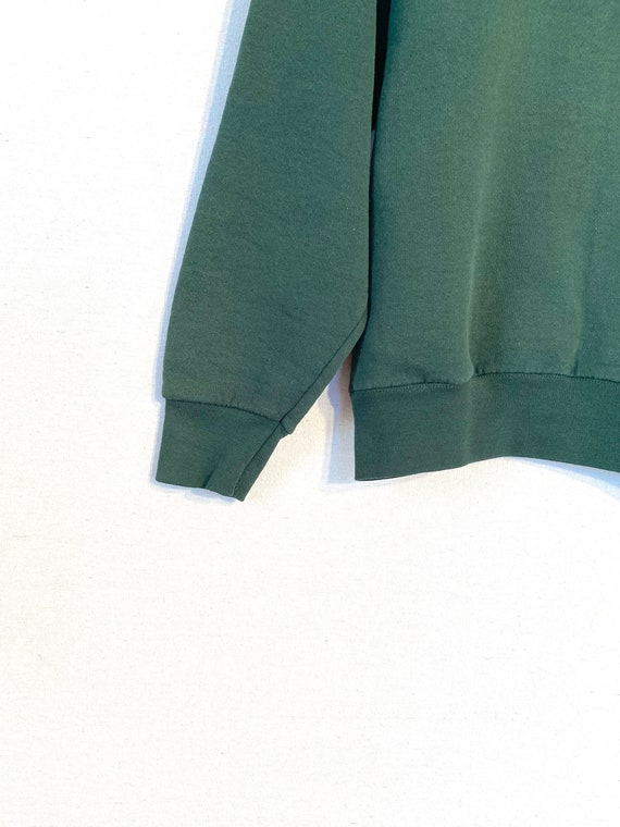 90s BVD Crewneck Sweatshirt. Dark Green. Size L. - image 4