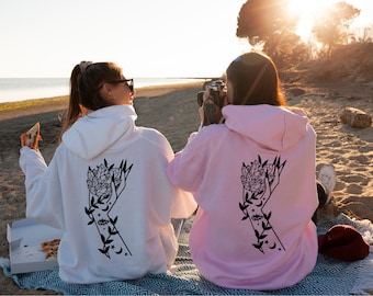 Witchy Hoodie Back Print Aesthetic Clothing Crystal Divine Feminine Oversized Hoodie Trendy Graphic Hoodie Cottagecore Clothes Boho Clothing