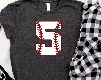 Personalized Baseball Number Shirt, Custom Birthday Tee