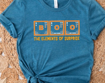 Boo Elements of Surprise Shirt, Funny Science Halloween Shirt, Chemistry Teacher Halloween Tee, Spooky Science Shirt, Nerdy Fall Shirt