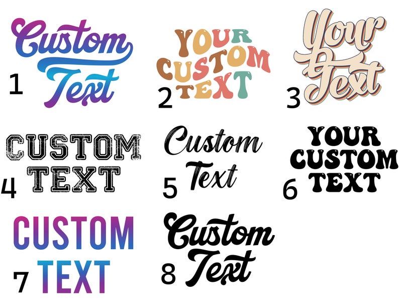 a set of four different types of text