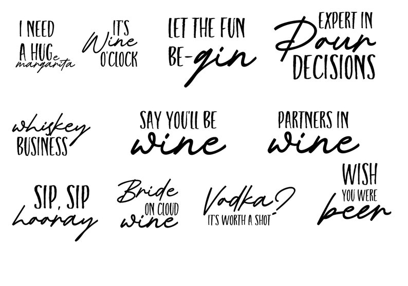 a bunch of words that are written in different languages
