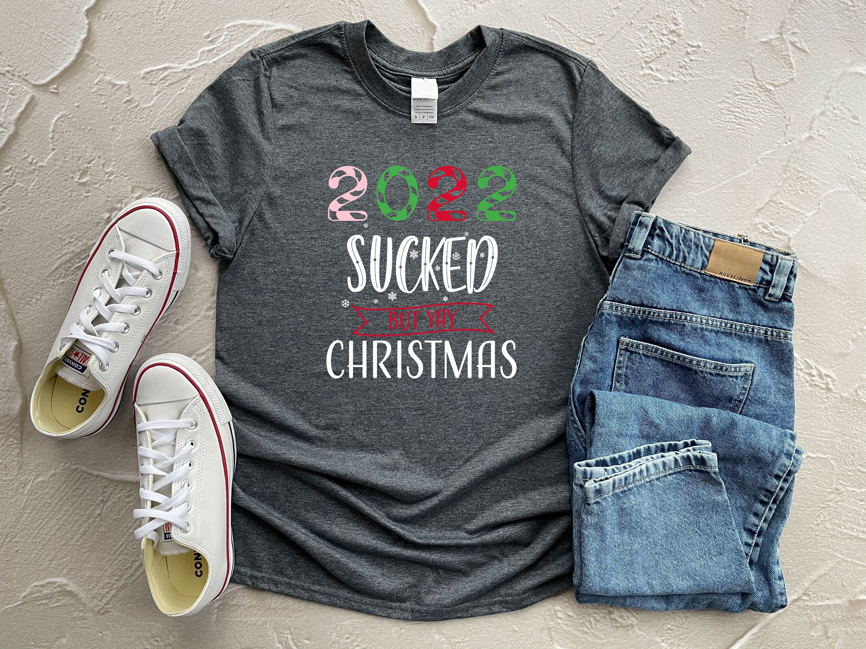 2022 Sucked but Yay Christmas Shirt Christmas T-shirt | Etsy UK