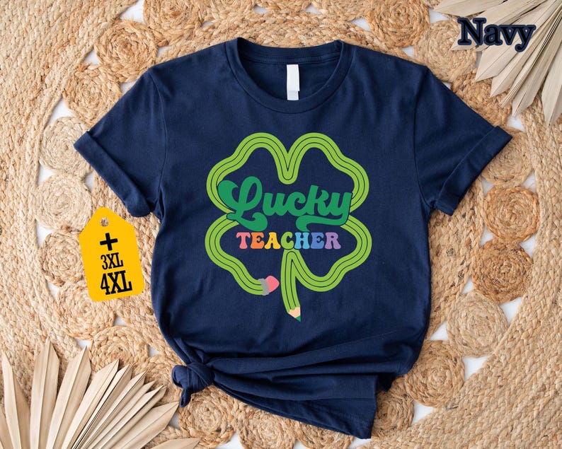 Camiseta Lucky Teacher Camiseta para profesor del Día de San Patricio Camiseta con trébol para profesor Regalo irlandés para profesor Atuendo para el Día de San Patricio Regalo Lucky Teacher imagen 8